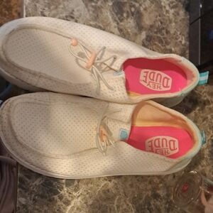 Hey Dude Women's White Sneakers